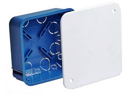 Коробка распаячная СУ для гипсокартона 70х70х45мм с крышкой IP30 ТУСО Ruvinil
