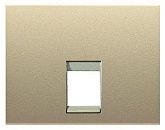 NIE 8417.1 AR Накладка TF и компьютерной розетки (песочный) Olas АВВ NIE 8417.1 AR Накладка TF и компьютерной розетки (песочный) Olas АВВ