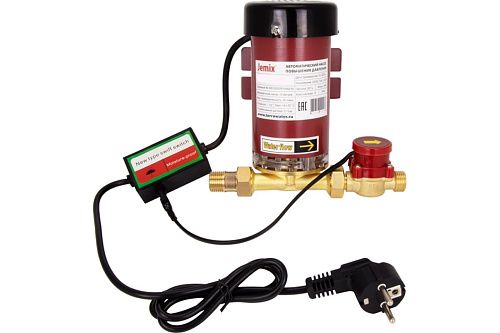 Насос повышающий давление с автоматическим включением СУХОЙ РОТОР ПВН15-10 (90Вт 20л/мин макс.подъем 10м) JEMIX