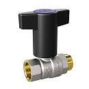 Кран шаровой  1/2 ВР/НР  Т-РУКОЯТКА LD Pride 47.15.В-Н.ТР  Ду 15 Ру 40 (Red + Blue)