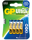 Батарейка алкалиновая GP Ultra Plus Alkaline 24А ААА LR03 1.5В GP 24AUPA21-2CRSB4 с технологией G-Tech (4891199177743)