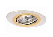 Светильник точечный поворотный ORBITA 51 1 22 50Вт GU5.3 110х80х48мм Øотв.75мм IP20 ITALMAC никель/золото/никель