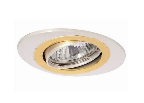 Светильник точечный поворотный ORBITA 51 1 22 50Вт GU5.3 110х80х48мм Øотв.75мм IP20 ITALMAC никель/золото/никель