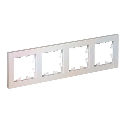 Рамка 4 поста универсальная (жемчуг) ATLASDESIGN SE