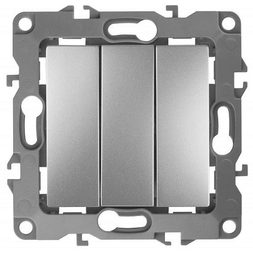 Выключатель 3кл 10АХ (алюминий) Эра12 ЭРА (12-1107-03)