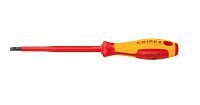 Отвертка шлицевая диэлектрическая 0.6х3.5х100мм до 1000В KN-982035 KNIPEX