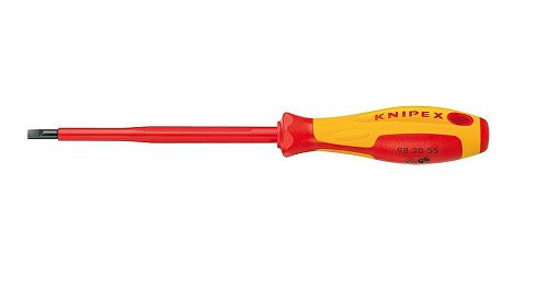 Отвертка шлицевая диэлектрическая 0.6х3.5х100мм до 1000В KN-982035 KNIPEX