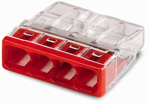 Клемма розеточная 4х2.5мм2 (с пастой) 2273-244 WAGO