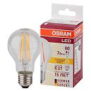 Лампа светодиодная ЛОН STAR CLASSIC A60 7Вт 827 806Лм E27 Filament прозрачная 4058075055315 OSRAM  Лампа светодиодная ЛОН STAR CLASSIC A60 7Вт 827 806Лм E27 Filament прозрачная 4058075055315 OSRAM