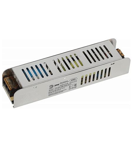 Блок питания для светодиодных лент  60Вт 24В IP20 160х40х32мм LP-LED-60W-IP20-24V-S ЭРА
