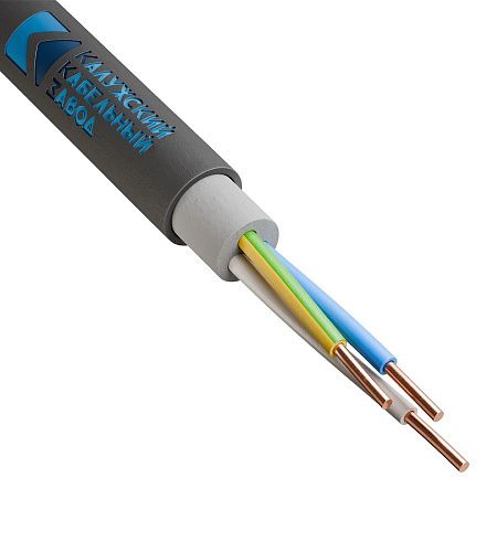Кабель силовой ВВГзнг(А)-LS 3х10.0 ож-0.66 КРУГЛЫЙ Калужский кабельный завод (ККЗ) (ГОСТ) КУСКИ (-50%)