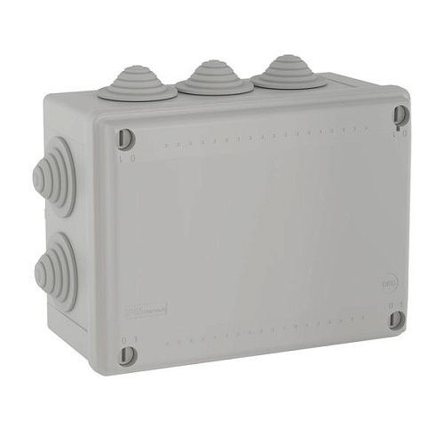 Коробка распределительная ОУ 190х140х70мм с крышкой 10 вводов IP55 DKC