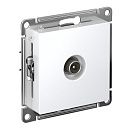 Розетка TV антенна коннектор (белый) ATLASDESIGN SE