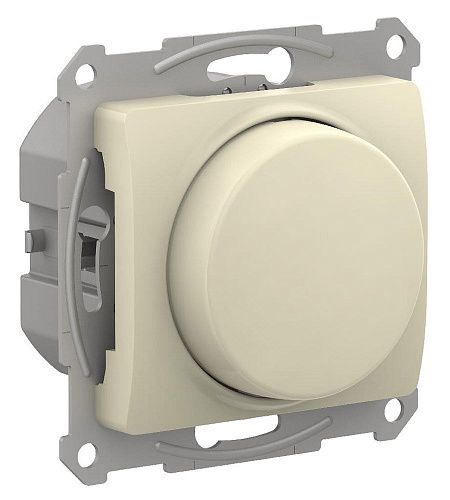 Светорегулятор (диммер) поворотно-нажимной LED RC 315Вт (бежевый) Glossa SE