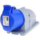 Розетка 216RS6 16A 2P+E IP44 6ч для монтажа на поверхность ABB