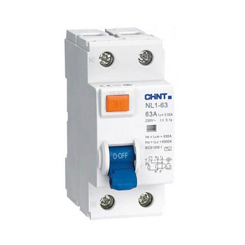 Устройство защитного отключения 2п 63А 100мА 10кА тип АС-S NL1-100 CHINT (200420)