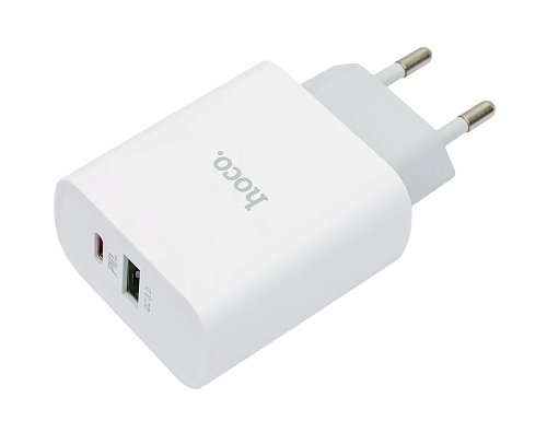 Зарядное устройство сетевое TYPE-C + USB-A 20Вт C80A Hoco