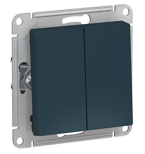 Переключатель 2кл сх.6/2 10АХ (изумруд) ATLASDESIGN SE