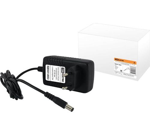 Блок питания для светодиодных лент 36Вт 12В IP23 80х45х30мм с сетевым шнуром. TDM 