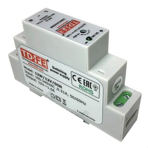 Блок питания с регулируемым напряжением на DIN-рейку 12W/12-24V/DIN Faraday