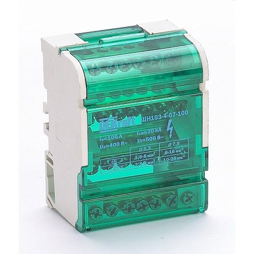 Кросс-модуль на DIN-рейку 4х7 групп 100А ШН-103 (32017DEK) DEKraft