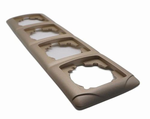 Рамка 4 поста горизонтальная (бронза) Carmen VI-KO