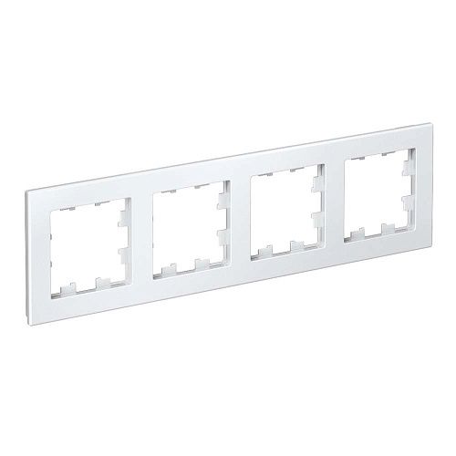 Рамка 4 поста универсальная (белый) ATLASDESIGN SE