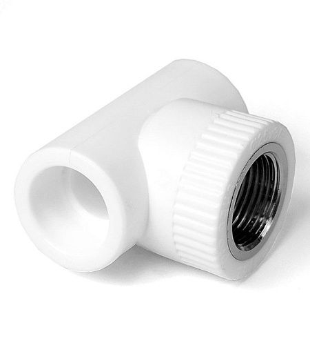 Тройник PP-R комбинированный ВР 32-1/2" (белый) PROAQUA