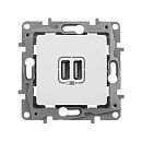 Зарядное устройство с двумя USB-разьемами 240В/5В 2400мА (белый) Etika Legrand/Daccord/ИЭК (672294) Зарядное устройство с двумя USB-разьемами 240В/5В 2400мА (белый) Etika Legrand/Daccord/ИЭК (672294)