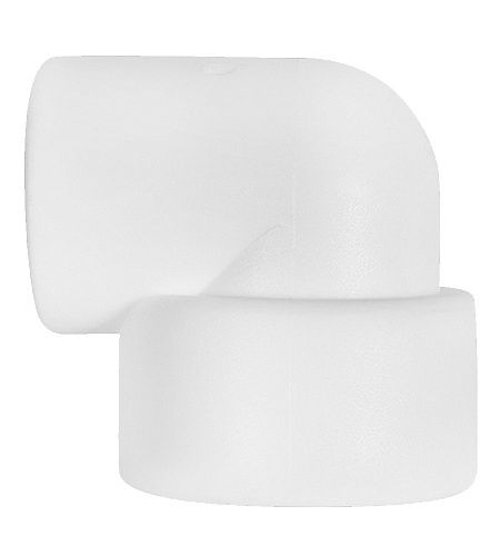 Угольник PP-R 90˚ переходной 32-25 (белый) PROAQUA