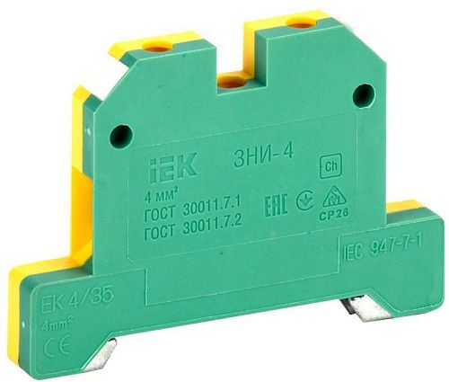 Зажим наборный ЗНИ-4PEN 4мм2 (JXB-земля) ИЭК