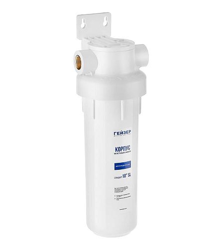 Корпус магистрального фильтра 10SL 1/2 Г-Г для ХВС белый Гейзер