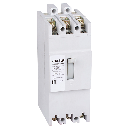 Автоматический выключатель АЕ2066М1-100-160А-10Iн-400AC-У3 10кА КЭАЗ (104544)