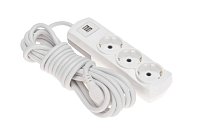 Удлинитель 3 гнезда 5.0 м (белый) PREMIUM 3х1.5мм² с/з 2 USB REXANT