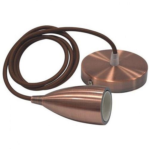 Патрон Е27 декоративный на подвесе EDISON Horoz КРАСНАЯ МЕДЬ (021-002-0001)