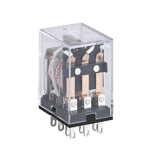 Реле промежуточное JZX-22F(D) 4 контакта с индикацией LED 3А 220В AC (R) CHINT (285448)