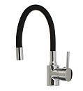 Смеситель кухня Ex-Promt Kitchen картридж д.40мм гибкий излив black Ex125.4-11 лат. (без подводки)