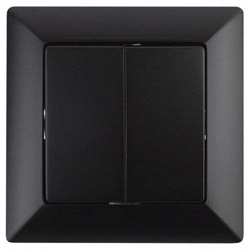 Выключатель 2кл 10А (антрацит) Intro Solo ЭРА (4-104-05)