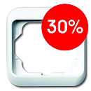 BJE Рамка 1 пост (белая глянцевая) Alfa Nea АВВ УЦЕНКА