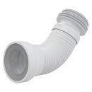 Удлинитель гибкий для унитаза выпуск подключение 80/110×100/120 длина 240-600мм A97 ALCAPLAST