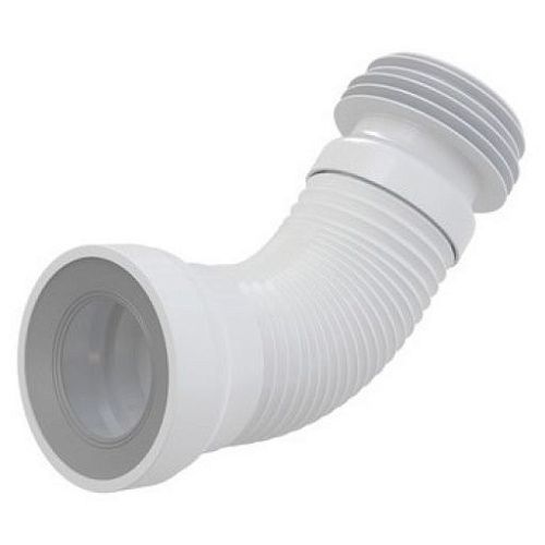 Удлинитель гибкий для унитаза выпуск подключение 80/110×100/120 длина 240-600мм A97 ALCAPLAST