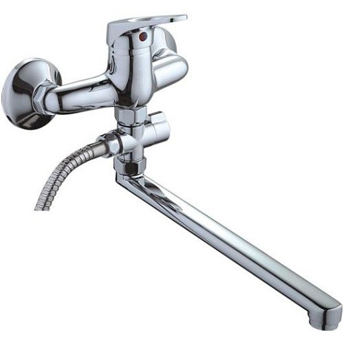 Смеситель ванна LEDEME картридж д.35 мм длинный излив 300 мм L2113 (Гарантия 5 лет)