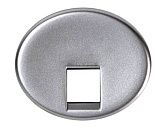 NIE 5517.1 PL Накладка 1-й TF и компьютерной розетки (серебряный) Tacto АВВ NIE 5517.1 PL Накладка 1-й TF и компьютерной розетки (серебряный) Tacto АВВ