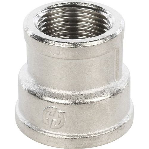 Муфта переходная никелированная ВВ 1х3/4" STOUT