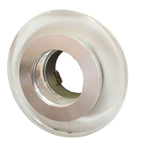 Светильник точечный SB006 50Вт GU5.3 Ø100х40мм Øотв.65мм IP20 Vector хром круг/круглое стекло прямой скос