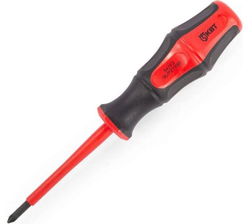 Отвертка диэл. (+) PZ-FL1х80 до 1000V серия ПРОФИ КВТ 