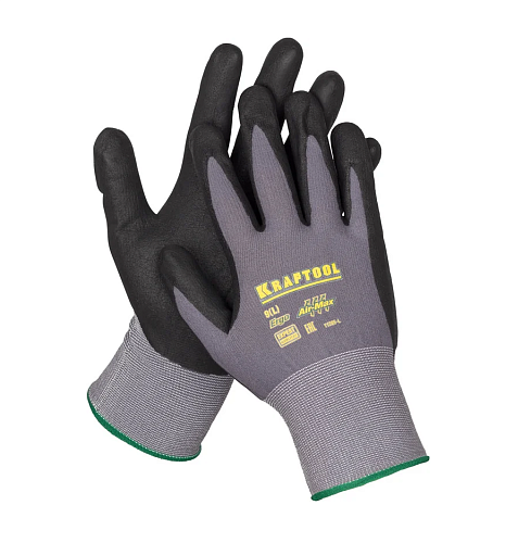 Перчатки эластичные с покрытием из вспен. нитрила  Expert для точных работ размер M KRAFTOOL