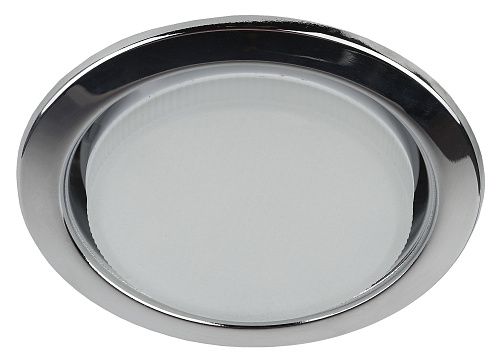 Светильник точечный неповоротный KL35 CH (б/к) 220В GX53 Ø105мм Øотв.90мм IP20 R75 ЭРА хром