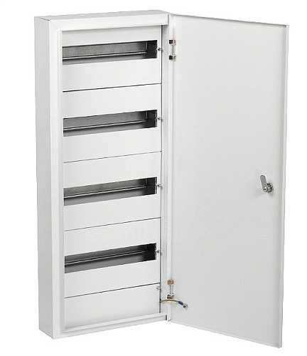 Щит распределительный навесной 605S M2.0 замок 1дверь 4ряда 60мод 350х825х115мм IP41 R6 (БЕЛЫЙ) Щитэлектрокомплект (ЩЭК)