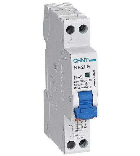 Дифференциальный автоматический выключатель 1N C16 30mA тип AC 6kA CHINT (NB2LE (R)) NEW!